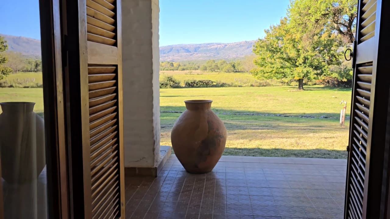 Vista a las sierras desde la galería